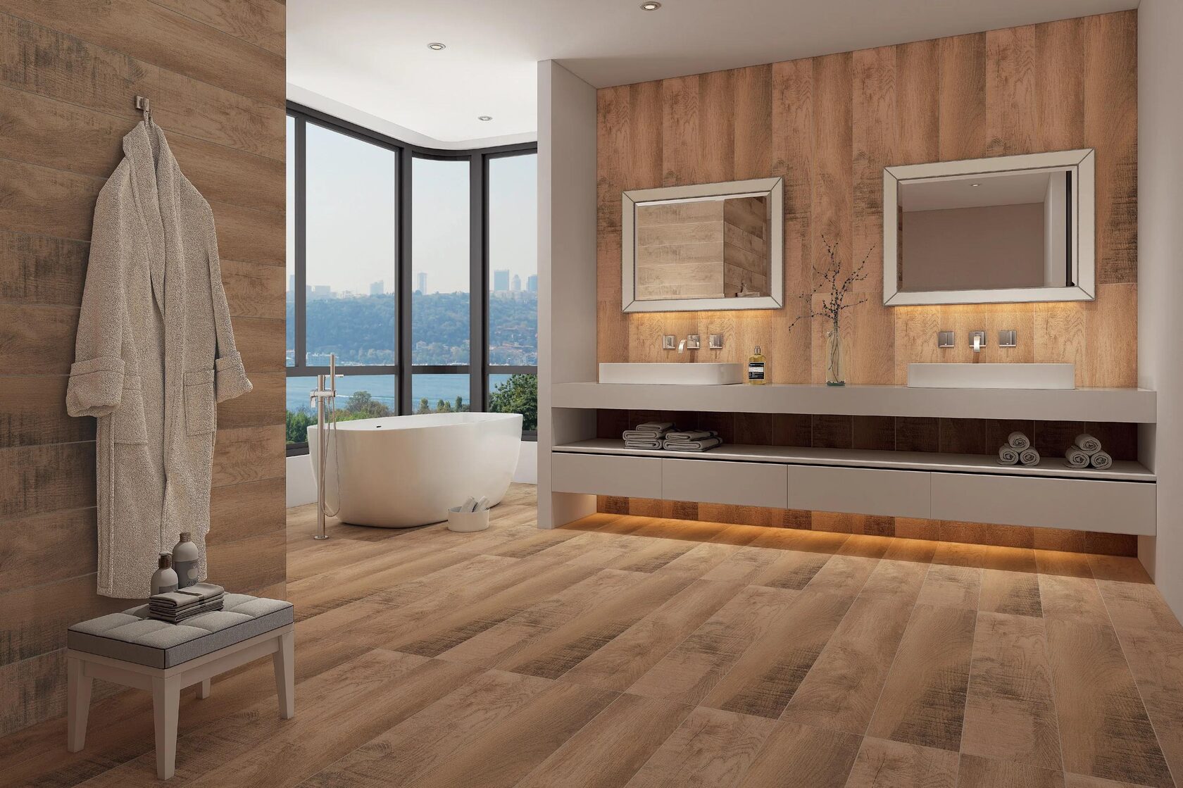 Керамогранит Seranit Vintagewood Brown Matt 1200x600