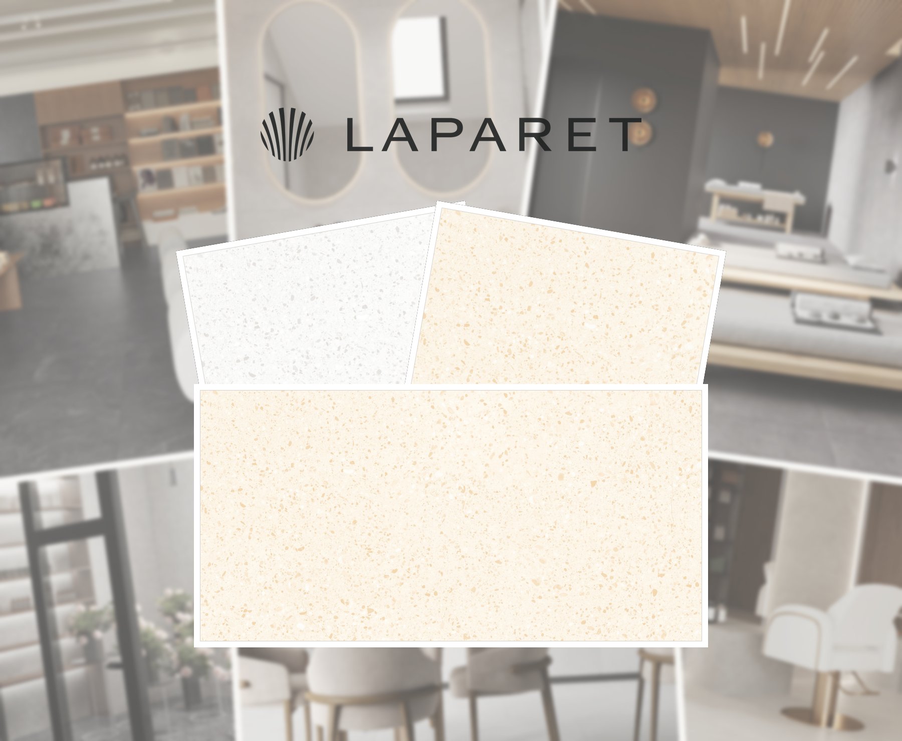 Керамогранит Laparet Лайк Бланко белый LP6012G0641R матовый+гл.чернила 1191x595