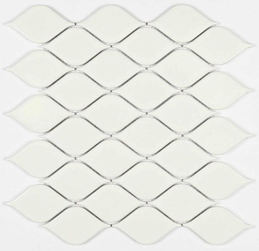 Мозаика керамогранитная Melany White glossy