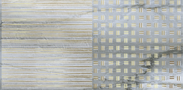 Декор Brennero Лумиа Голд Блу Лапп/Ретт (комп/2 шт) 600x300