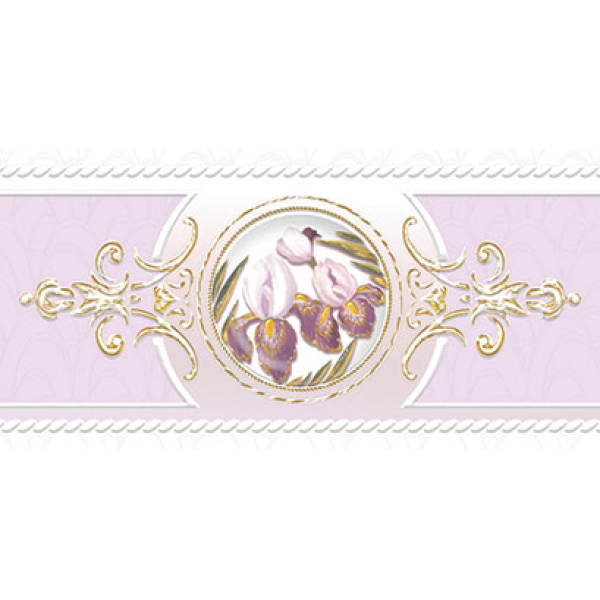 Бордюр Ирисы сиреневый (05-01-1-92-03-57-313-0) 10х20 (45 шт)