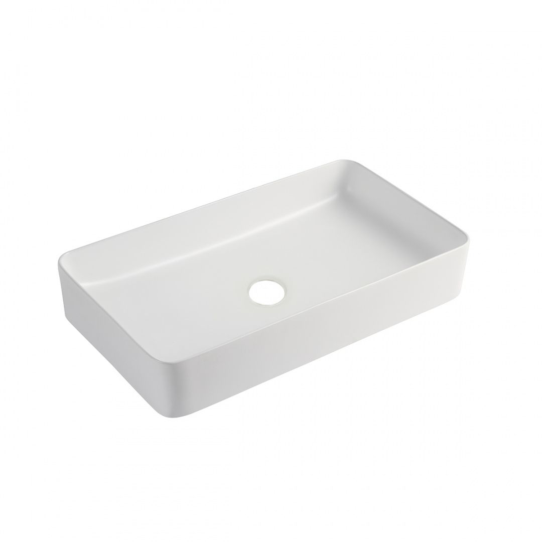 Раковина накладная белая матовая Раковины FOGO BLANCO MATE 61х34.5х11