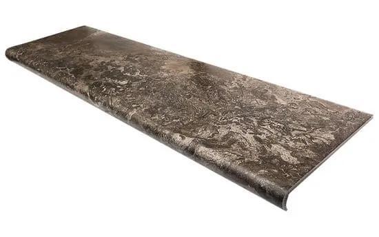 Ступен Seranit Step Fossil Brown Rectiefied Lapatto 1200x325