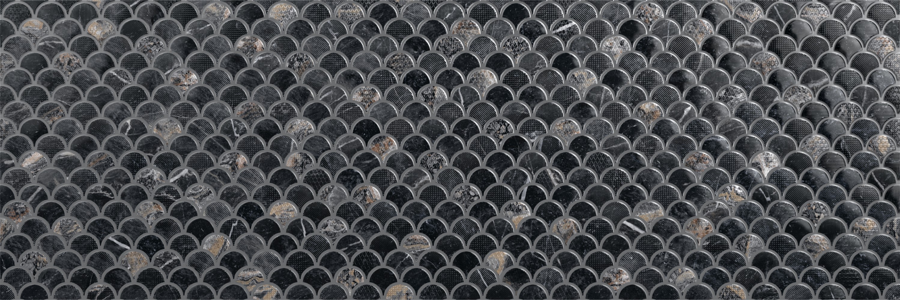 Плитка Emigres Мос Лусия черная 900x300