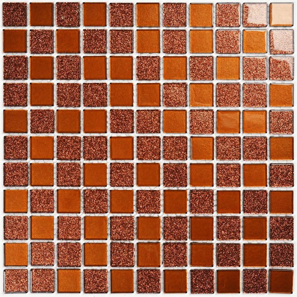 Мозаика стеклянная Shine Brown