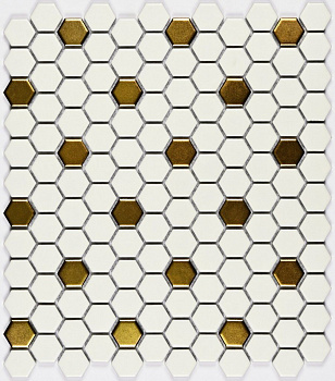 Мозаика керамогранитная Babylon Gold matt