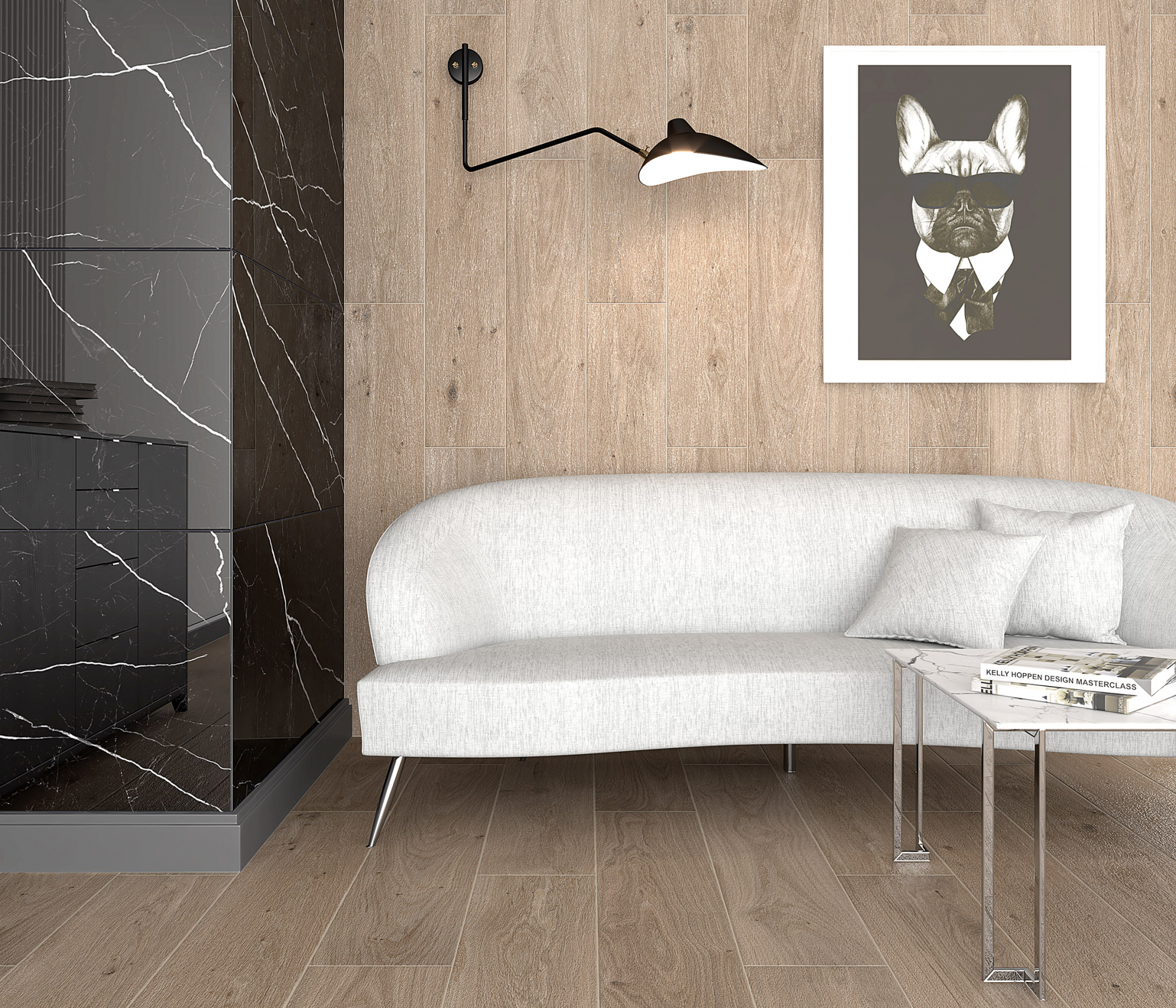 Керамогранит Laparet Клаб бежевый SG517120R матовый 1191x196
