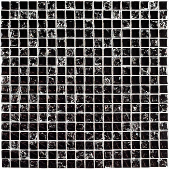 Мозаика стеклянная Strike Black