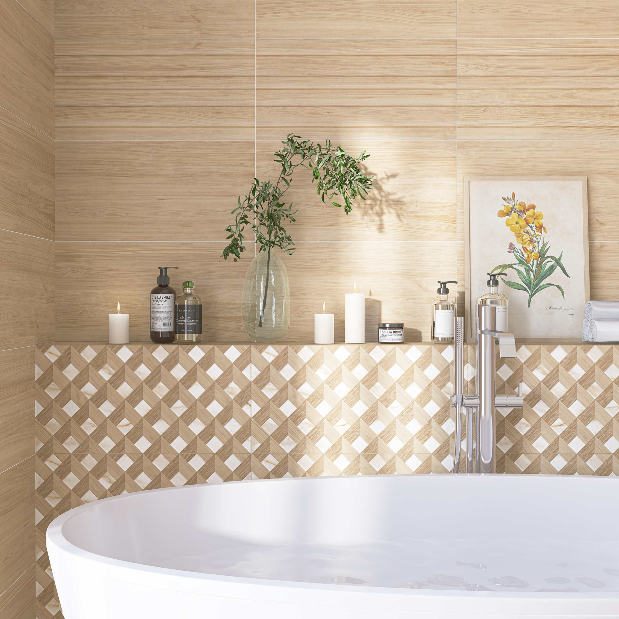 Плитка напольная RUSTIC 42х42 (1,23м2/63,96м2)