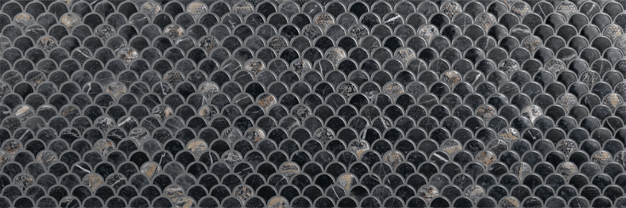 Плитка Emigres Мос Лусия черная 900x300