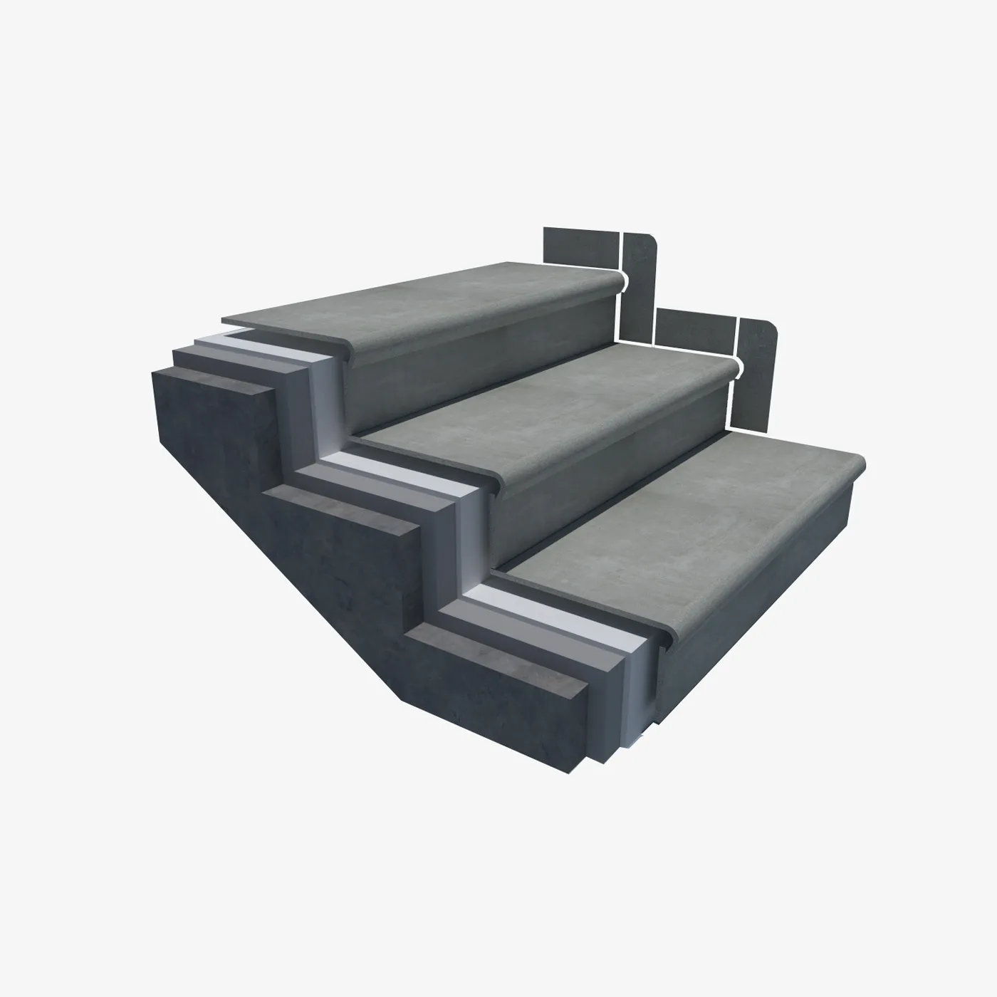 Ступен Seranit Step Beton Grey Matt 1200x325