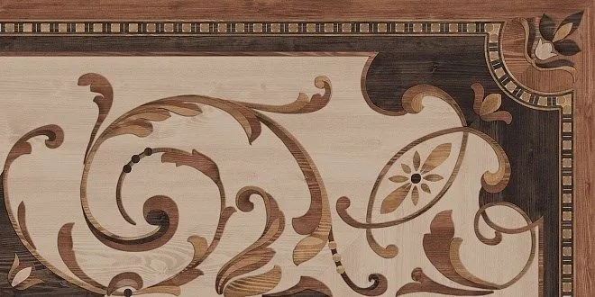 Керамогранит KERAMA MARAZZI Гранд Вуд декорированный правый обрезной 80х160х11