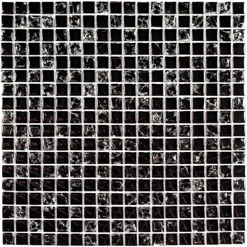 Мозаика стеклянная Strike Black