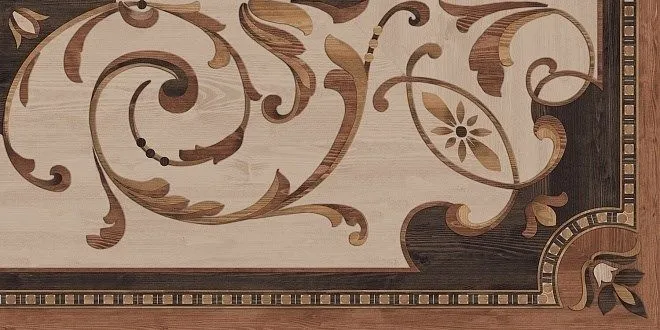 Керамогранит KERAMA MARAZZI Гранд Вуд декорированный левый обрезной 80х160х11