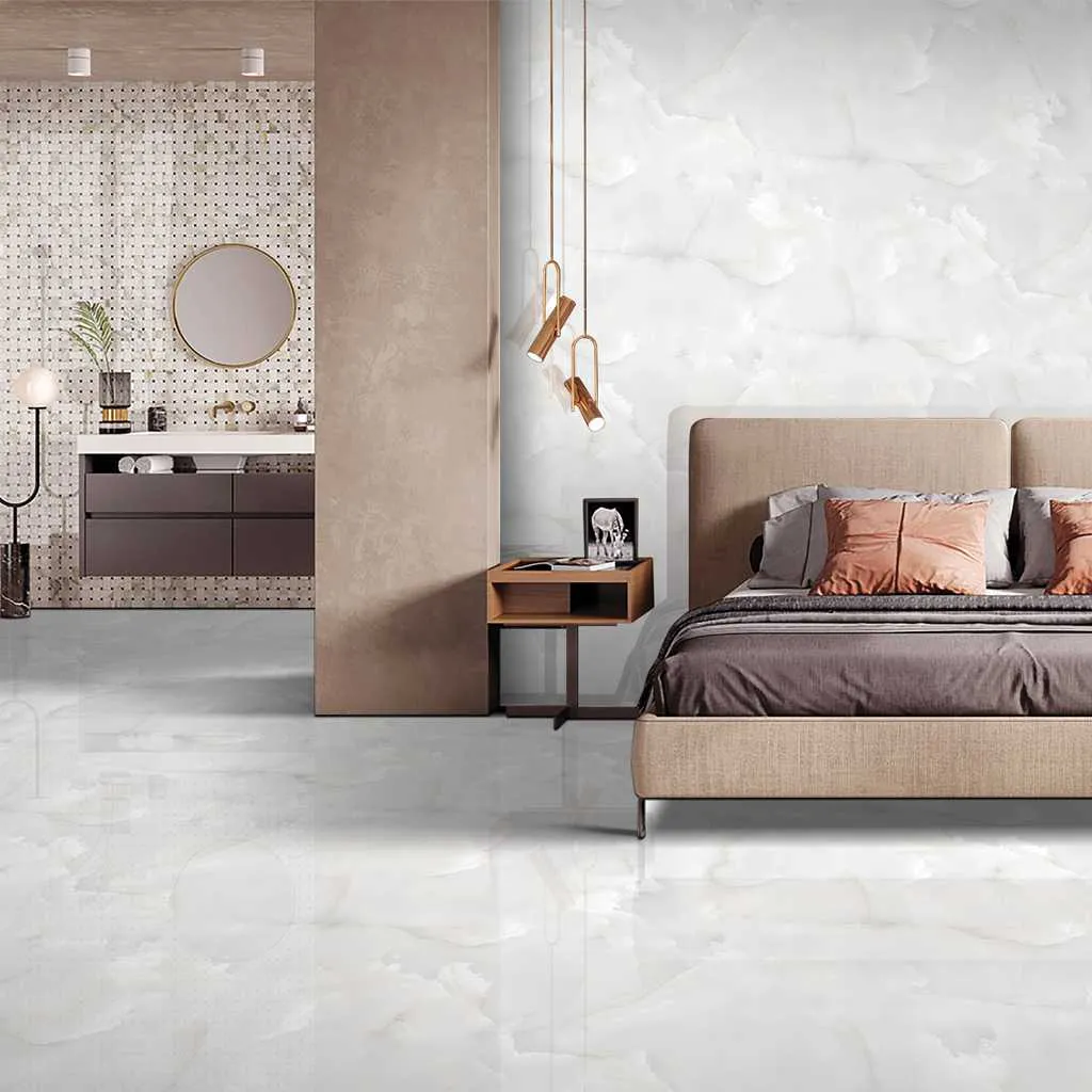 Керамогранит Gravita Praga Onyx Crema бежевый Glossy 1600x800