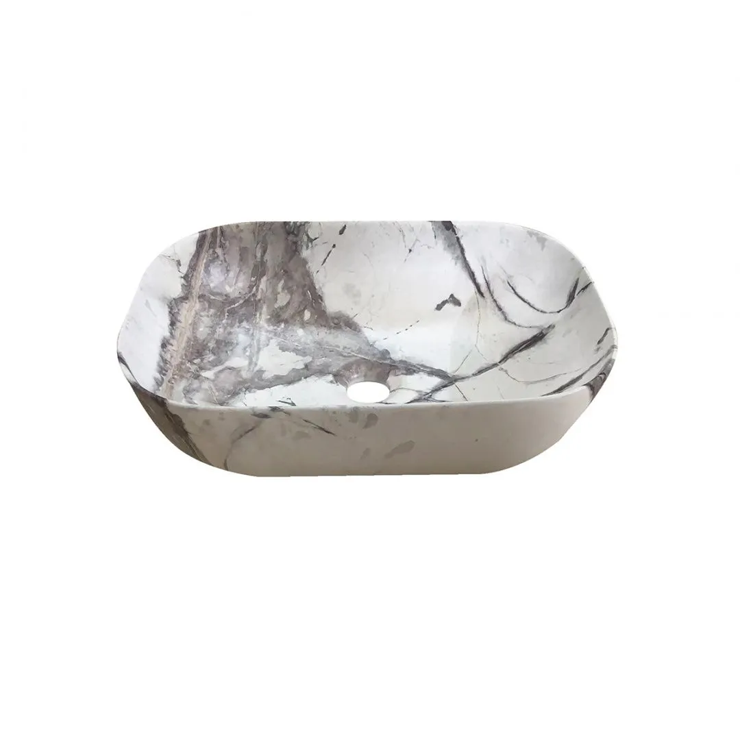 Раковина накладная матовая под мрамор Раковины ORTA 46х32х14