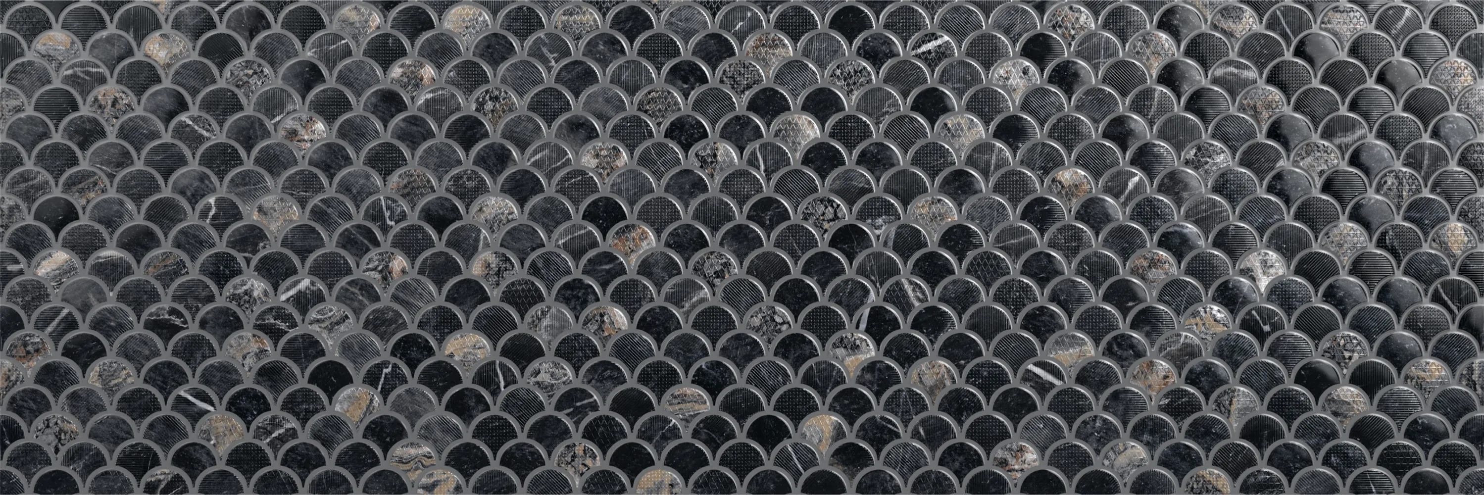 Плитка Emigres Мос Лусия черная 900x300